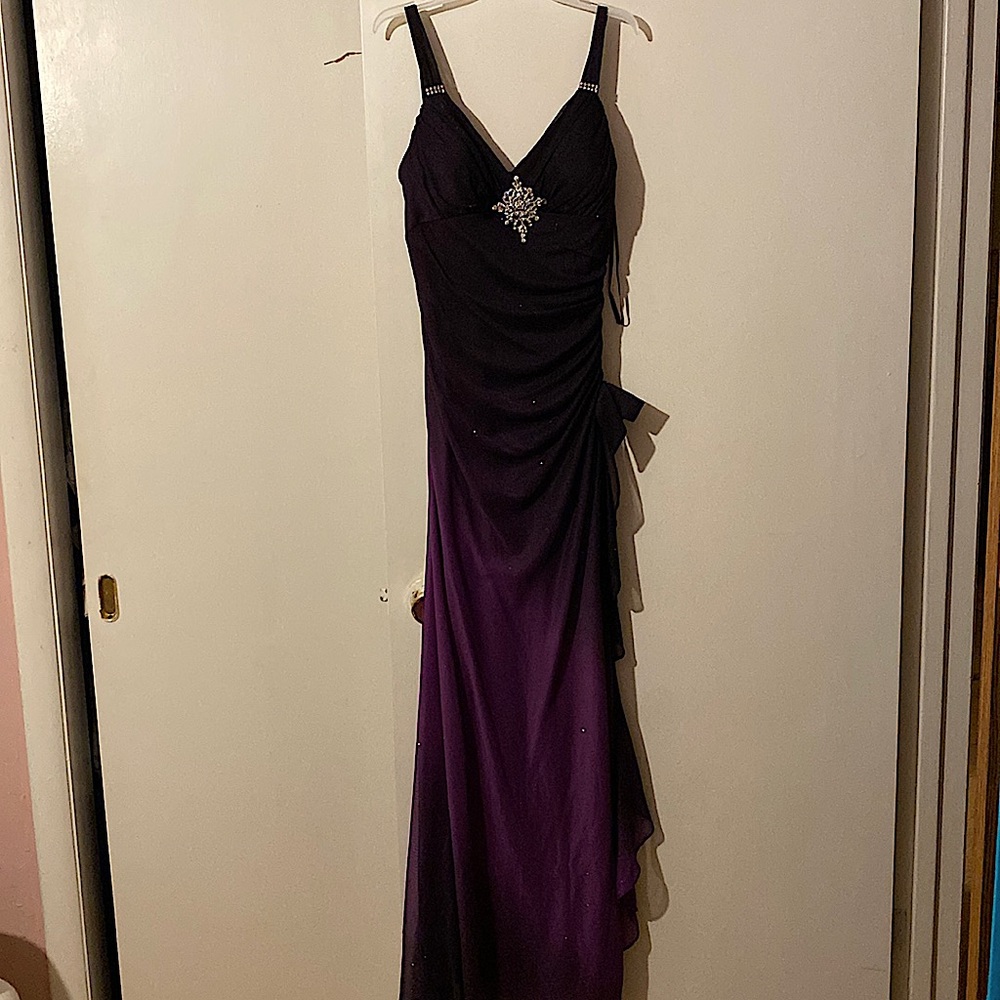 Light/dark purple prom dress